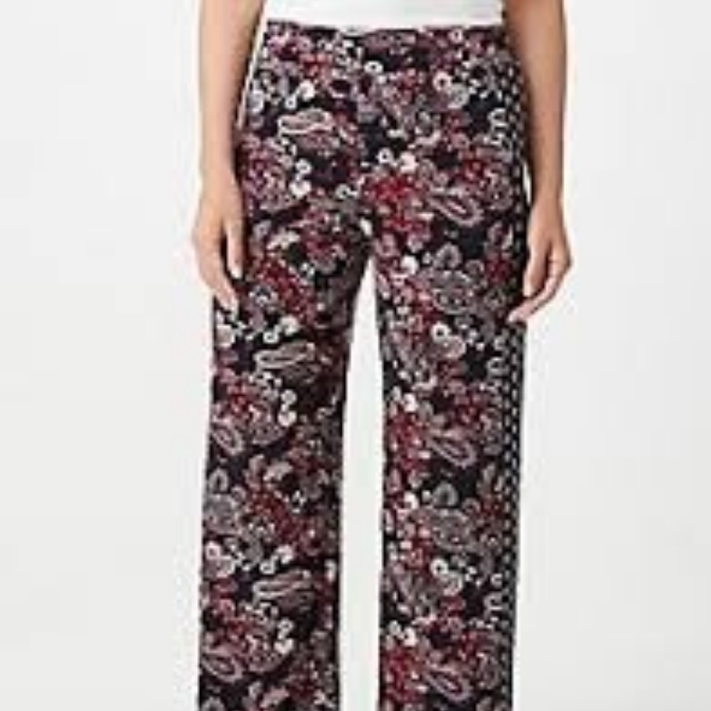 Madison Studio Brown Paisley Pant Size 8